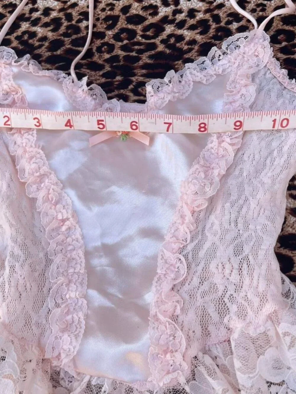 60s baby pink lingerie cami - Picture 4 of 7